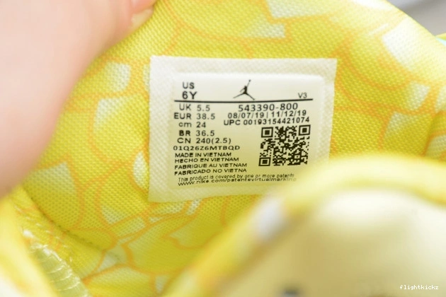 Jordan 543390-800 Dynamic Floral Yellow 6 (GS) Air Retro 1125